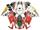 2006-2011 Aprilia RS125 Motorcycle Fairings - White Red Green UK