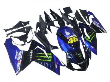 Custom 2006-2011 Aprilia RS125 Motorcycle Fairings - Blue Black Green Monster 46 UK
