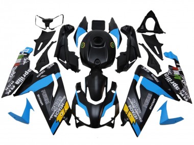 Custom 2006-2011 Aprilia RS125 Motorcycle Fairings - Black Blue Yellow UK