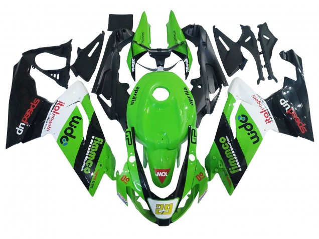 2006-2011 Aprilia RS125 Motorcycle Fairing - Green White Black UK