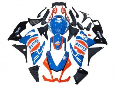Custom 2012-2018 Aprilia RS4 50 125 Motorcycle Fairings - White Blue Orange Glossy Black Gulf UK