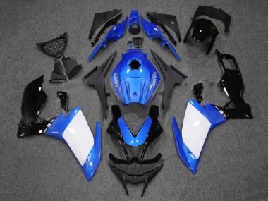 Custom 2012-2018 Aprilia RS4 50 125 Motorcycle Fairings - Blue White Glossy Black UK