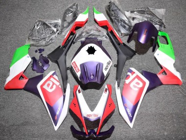 Custom 2012-2018 Aprilia RS4 50 125 Motorcycle Fairings - White Green Red Purple UK