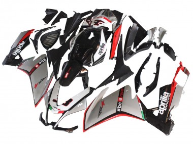 Custom 2012-2018 Aprilia RS4 50 125 Motorcycle Fairings - Silver Red Glossy Black UK