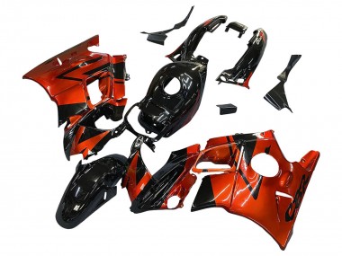 Custom 1991-1994 Honda CBR600 F2 Motorcycle Fairings - Orange Glossy Black UK
