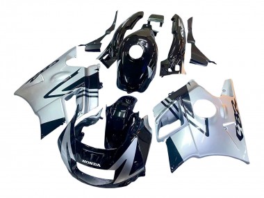Custom 1991-1994 Honda CBR600 F2 Motorcycle Fairings - Silver Glossy Black UK