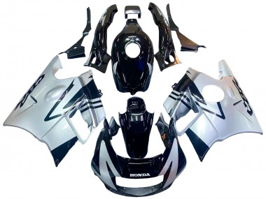 Custom 1991-1994 Honda CBR600 F2 Motorcycle Fairings - Silver Glossy Black UK