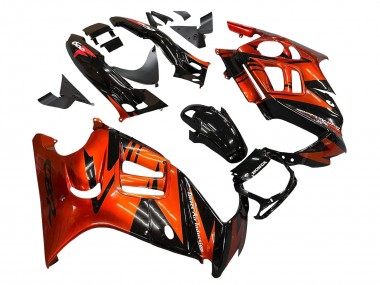 Custom 1995-1996 Honda CBR600 F3 Motorcycle Fairings - Orange Glossy Black UK