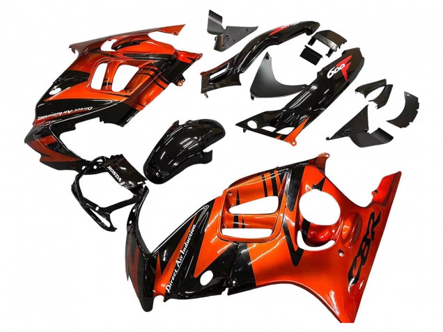 1995-1996 Honda CBR600 F3 Motorcycle Fairings - Orange Glossy Black UK