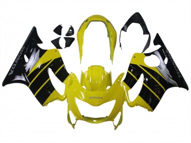Custom 1999-2000 Honda CBR600 F4 Motorcycle Fairings - Yellow Glossy Black UK