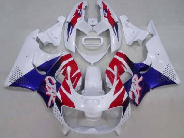 Custom 1994-1995 Honda CBR900RR 893 Motorcycle Fairings - White Red Blue UK