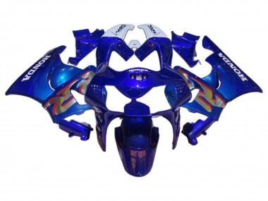 Custom 1998-1999 Honda CBR900RR 919 Motorcycle Fairings - White Blue Silver UK