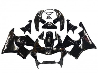 Custom 1998-1999 Honda CBR900RR 919 Motorcycle Fairings - Glossy Black White Decals UK
