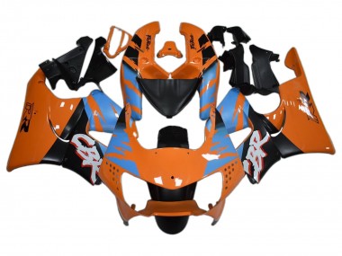 Custom 1998-1999 Honda CBR900RR 919 Motorcycle Fairings - Orange Blue Matte Black UK