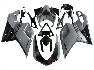 Custom 2007-2014 Ducati 848 Motorcycle Fairings - Silver Gold Matte Black UK