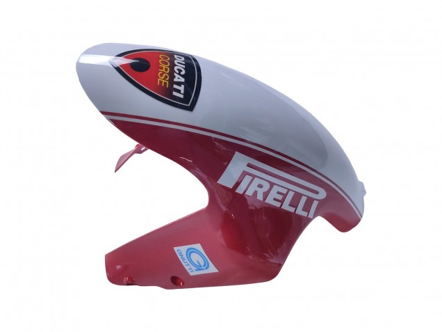 2007-2014 Ducati 848/1098/1198 Motorcycle Fairings - White Red Glossy Black Valsir Xerox UK