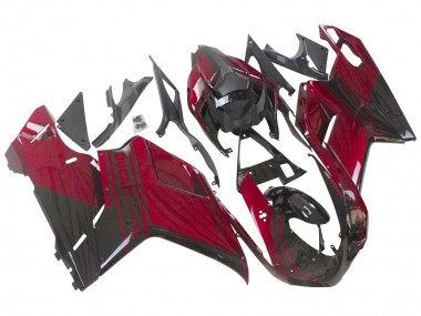 Custom 2007-2014 Ducati 848 Motorcycle Fairing - Red Glossy Black UK