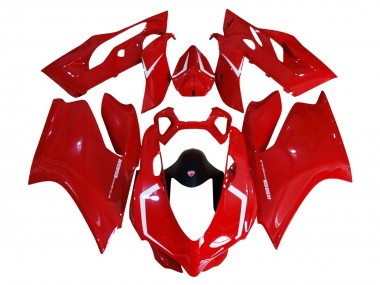 Custom 2011-2014 Ducati 1199 Motorcycle Fairing Kits - Red UK