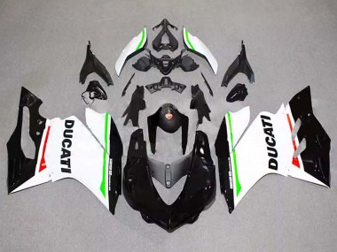 Custom 2015-2020 Ducati 1299 Motorcycle Fairings - White Red Green Glossy Black UK