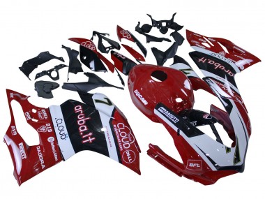 Custom 2015-2020 Ducati 959/1299 Motorcycle Fairings - White Red Black Aruba 7 UK