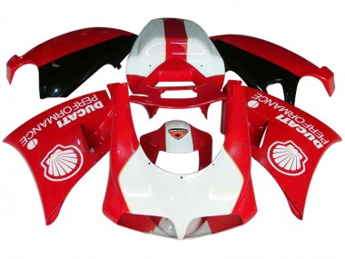 Custom 2015-2020 Ducati 959/1299 Motorcycle Fairings - White Red Glossy Black Performance UK
