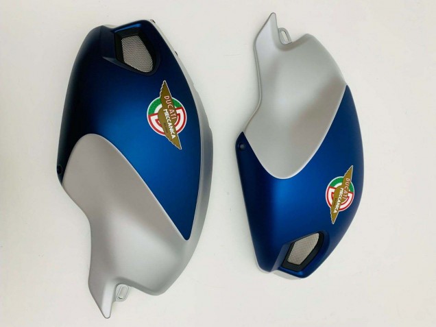 2008-2012 Ducati Monster 696 796 1100 1100S Motorcycle Fairings - Dark Blue Silver UK