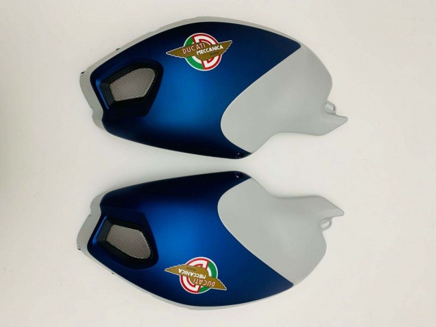 2008-2012 Ducati Monster 696 796 1100 1100S Motorcycle Fairings - Dark Blue Silver UK