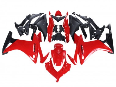 Custom 2013-2015 Honda CBR500R Motorcycle Fairings - Red Matte Black UK