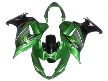 Custom 2008-2013 Suzuki GSX650F Motorcycle Fairings - Green Black UK