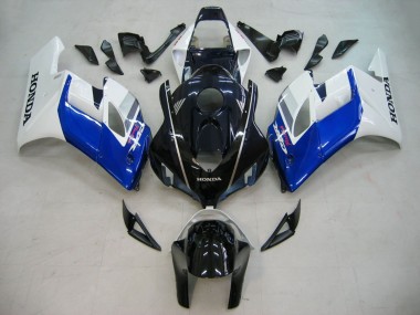 Custom 2004-2005 Honda CBR1000RR Motorcycle Fairings - White Blue Glossy Black Fireblade UK