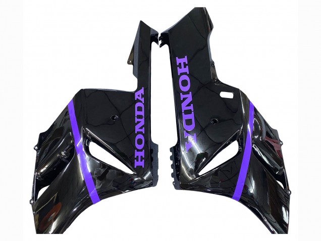 2004-2005 Honda CBR1000RR Motorcycle Fairings - Glossy Black Purple Stripe UK