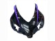 2004-2005 Honda CBR1000RR Motorcycle Fairings - Glossy Black Purple Stripe UK