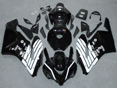 Custom 2004-2005 Honda CBR1000RR Motorcycle Fairings - Glossy Black White UK