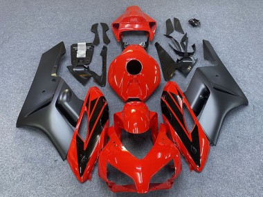 Custom 2004-2005 Honda CBR1000RR Motorcycle Fairings - Grey Red Glossy Black Stripe UK