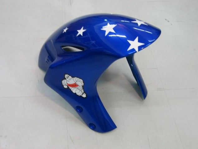 2004-2005 Honda CBR1000RR Motorcycle Fairings - White Blue Red Glossy Black Star EuroBet Lee UK