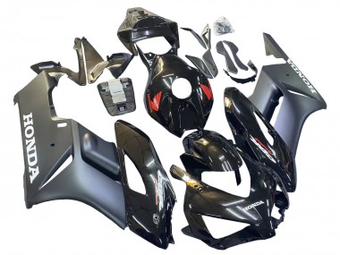 Custom 2004-2005 Honda CBR1000RR Motorcycle Fairings - Glossy Black Matte Grey Red Fireblade UK