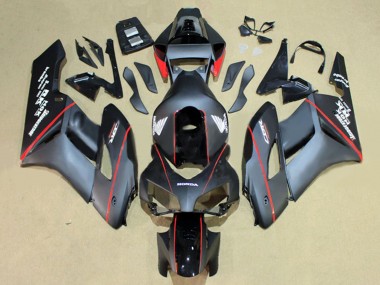 Custom 2004-2005 Honda CBR1000RR Motorcycle Fairings - Glossy Black Glossy Grey Red Stripe UK