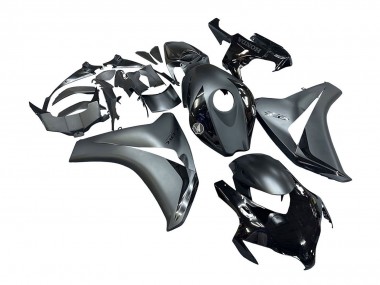 Custom 2008-2011 Honda CBR1000RR Motorcycle Fairings - Grey Glossy Black UK