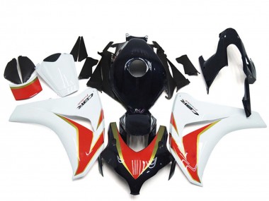 Custom 2008-2011 Honda CBR1000RR Motorcycle Fairing - White Red Glossy Black UK