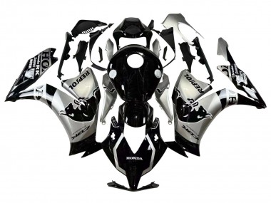 Custom 2012-2016 Honda CBR1000RR Motorcycle Fairings - Silver Glossy Black Repsol Red Bull UK