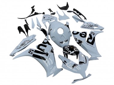 Custom 2012-2016 Honda CBR1000RR Motorcycle Fairings - Light Grey Glossy Black Red Bull UK