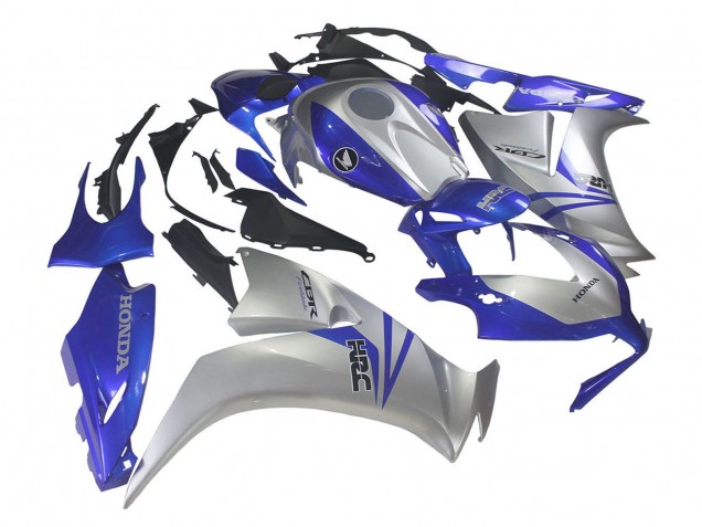 2012-2016 Honda CBR1000RR Motorcycle Fairings - Silver Blue HRC UK