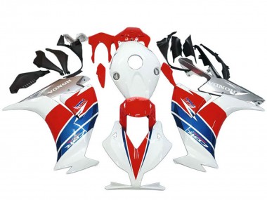 Custom 2012-2016 Honda CBR1000RR Motorcycle Fairings - White Silver Blue Red UK