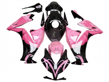 Custom 2012-2016 Honda CBR1000RR Motorcycle Fairings - Pink Glossy Black UK