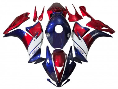 Custom 2012-2016 Honda CBR1000RR Motorcycle Fairings - Red Blue White Fireblade UK