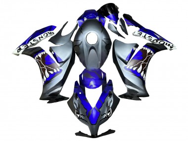 Custom 2012-2016 Honda CBR1000RR Motorcycle Fairings - Blue Grey Matte Black Shark UK