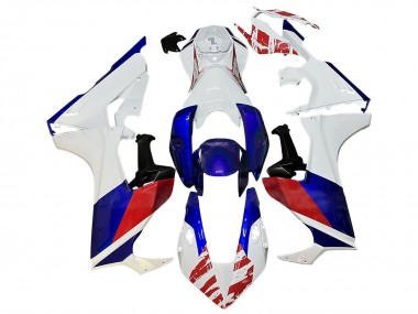 Custom 2017-2023 Honda CBR1000RR Motorcycle Fairing - White Red Blue UK