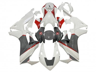 Custom 2017-2023 Honda CBR1000RR Motorcycle Fairings - White Red Grey UK