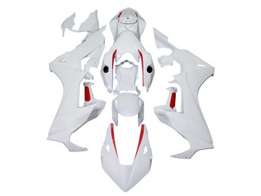 Custom 2017-2023 Honda CBR1000RR Motorcycle Fairings - White with Red Line UK
