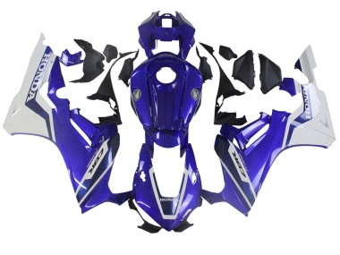 Custom 2017-2023 Honda CBR1000RR Motorcycle Fairings - White Blue UK